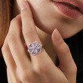 wholesale S925 Sterling Silver Fashionable and Unique Rotatable Ring for Women with Purple Zircon High-End Feel Wholesale-0-1