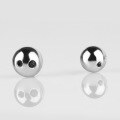 wholesale 925 Silver Korean Wheel Bead Round Ring Bead Loose Beads DIY Pendant Necklace Spacer Bead Accessories-0-3