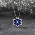 wholesale S925 Sterling Silver LZN Collection Light Luxury 8A Ultra Sparkling Zirconia Butterfly Necklace, Fashionable and High-End-0-3