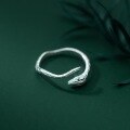 wholesale S925 Silver Nalan Simple Animal Index Finger Ring Adjustable Fashion Snake-shaped Jewelry J8998-0-3