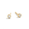 wholesale S925 Sterling Silver Daily Minimalist Zircon Earrings, Elegant European Style-0-5