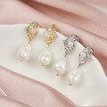 wholesale S925 Sterling Silver Irregular Pearl Earrings Wholesale-0-3