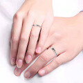 wholesale 925 Sterling Silver Adjustable Open Ring with Design Sense for Maker Our Love Couple Give You My Love-0-1