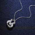 S925 Silver Pendant Moissanite Jumping Heart Gourd Necklace-0-0
