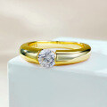 wholesale S925 silver gold-plated ring with 50mm simulated diamond,,-0-0