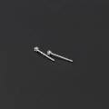 wholesale S925 Sterling Silver Mini Ear Piercing Single Diamond Small Student Earrings Women Simple Korean Style Ear Accessories M00815-0-2