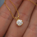 S925 Silver D-color Moissanite Women's Versatile Necklace Wholesale-0-2