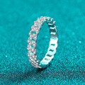 S925 Silver Full Moissanite Women's Ring, All-Diamond Sky Star Design, Exquisite and Luxe-0-0