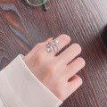 wholesale S925 Sterling Silver Multi-layer Geometric Irregular Shape Ring European and American Style Trendy Fashion Hip-hop Punk Ring-0-3