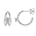 S925 Sterling Silver D-color Moissanite Bow Earrings-0-20