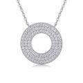 wholesale S925 Sterling Silver Popular Moissanite Long Hoop Collarbone Chain for Women, Stackable High-End Necklace with Fade-Resistant Finish-0-1