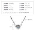 S925 Silver Invisible Necklace with 1ct D Color Moissanite Square Pendant-0-24