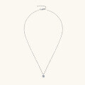 wholesale High-end genuine classic four-prong moissanite necklace for women, OEM/ODM processing with sample, drawing, or prototype customization (Place metal material at the beginning)-0-3