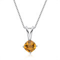 S925 Sterling Silver Zircon Necklace, Minimalist and Luxurious Pendant-0-9
