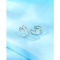 wholesale Sterling Silver S925 Ear Cuff for Cartilage, No Piercing Needed, Minimalist Design, Small, Delicate, High-End, Cold Style, Elegant Earrings-0-3