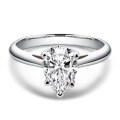 S925 Sterling Silver Square Zircon Ring, Cross-border Supply, Flashy & Minimalist Style-0-19