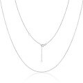 wholesale S925 Sterling Silver, Real Gold Plated Adjustable Length Hot Selling Pendant Necklace Choker Chain Factory Direct-0-4
