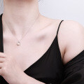 Sterling Silver European and American Cross-border Natural Freshwater Pearl Necklace for Women-0-2