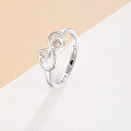 wholesale S925 Sterling Silver Temperament Love Ring Women'sTEMU Shein Jewelry-0-2