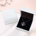 wholesale 925 Sterling Silver Cross-Border 5A Zircon Heart Necklace for Women Silver Pendant Jewelry-0-2