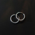 wholesale S925 silver chased filigree full star ear clips Korean version ins minimalist basic style ear hoops ear accessories G9153-0-3