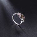 wholesale S925 Silver Design Sense Natural Tourmaline Gemstone Ring,-0-3