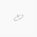 wholesale S925 Sterling Silver Irregular Staggered Cube Diamond Ring, Niche Design, Ins Style, Minimalist and Versatile Stacking Band-0-5