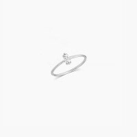 wholesale S925 Sterling Silver Irregular Staggered Cube Diamond Ring, Niche Design, Ins Style, Minimalist and Versatile Stacking Band-Solitaire Diamond Sugar Cube Ring - Silver &gt; Adjustable Opening