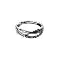 wholesale Sterling Silver Minimalist Irregular Line Romantic Unisex Thai Silver Euro-American Style Ring J9910-0-4