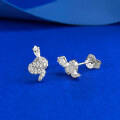 wholesale S925 Sterling Silver Exquisite Full-Diamond Snake Earrings, Luxury Design, Fashionable and Elegant, Live Streaming Style for Women-0-1
