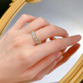 wholesale 925 Silver New French Lace Edge Ring, Fashionable Romantic Narrow Band Pattern Ring for Women-0-3