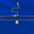 wholesale S925 Gold-Plated Silver Bohemian Style Pear-Shaped Teardrop Pendant, Small and Minimalist, Versatile for Daily Wear-0-3