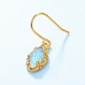 wholesale S925 Sterling Silver Japanese Light Luxury Jewelry Vintage Style Opal Earrings for Women, Niche Design Wholesale Customization-0-1