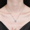 S925 Sterling Silver Moissanite Heart Pendant Necklace, Amazon Hot-Selling Wholesale-0-2