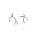 wholesale S925 Sterling Silver Fashion-Forward Minimalist Korean Japanese Style Student Deer Antler Earrings Creative Fresh Cross-Border New Arrival-0-4