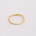 wholesale 10K Gold Artli Jewelry Light Luxury Minimalist Niche V-Line Zircon Ring Women Birthday Gift-0-2