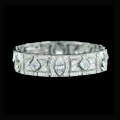 wholesale 925 Silver Gold-Plated Bracelet with High-Carbon Marquise White G Color Art Deco Decoration Antique Luxury Banquet Women's Bracelet-0-0