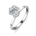 925 Sterling Silver Moissanite Six-Prong Women's Ring Necklace Manufacturer TikTok Live-0-2