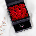 wholesale Metal material Maker 520 Valentine's Day DIY accessories gift rose creative jewelry gift box packaging preserved flower girlfriend gift-0-2