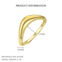 wholesale S925 Sterling Silver Geometric Square Star Ring with Shiny Zircon, Light Luxury, Versatile,。-K2054-Gold 7