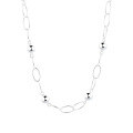wholesale S925 sterling silver Korean-style geometric sphere link collarbone chain, fresh and elegant birthday gift for girlfriend-0-4