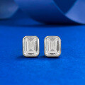 wholesale S925 Sterling Silver 6*8mm Rectangle Pagoda Earrings, Fashion Classic Piece for Cross-Border E-Commerce-0-0