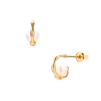wholesale S925 Sterling Silver Metal Material, Dunli Jewelry Direct Supply, Japanese and Korean Style Light Luxury Fashion Pearl Earrings, Hypoallergenic Earrings for Women-Fashionable OL style pearl earrings 925 silver