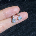 S925 Silver Moissanite Note Stud Earrings, Cross-border Xiaohongshu Live Hot Sale, Wholesale-0-1