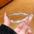wholesale 999 Sterling Silver Bracelet for Big Kids, Girl Student's Birthday Gift with Design Sense-0-4