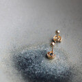 wholesale 9K Gold Blue Zircon U-Shaped Ear Studs Minimalist and Elegant Small Earrings for Daily Wear Korean Style-0-1
