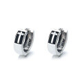 wholesale S925 Sterling Silver Korean Street Hip-Hop Trendy Cross Pattern Creative Ear Clasp Earrings-0-4