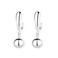 wholesale S925 Sterling Silver U-shaped Tassel Ball Stud Earrings, Minimalist Style, Niche Design, Women's Earrings-0-4