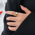 wholesale S925 Sterling Silver Heavy Work English Letter Open Ring for Women, New Style Trendy High-End TikTok Viral-0-0