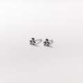 wholesale S925 Sterling Silver Polka Dot Stud Earrings Small Pearl Dot Earrings Simple Ear Piercing Jewelry M04212-0-3